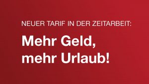 Mehr Geld, mehr Urlaub!